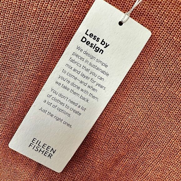 Eileen Fisher Terac crew neck  long sleeved top - Picture 7 of 10